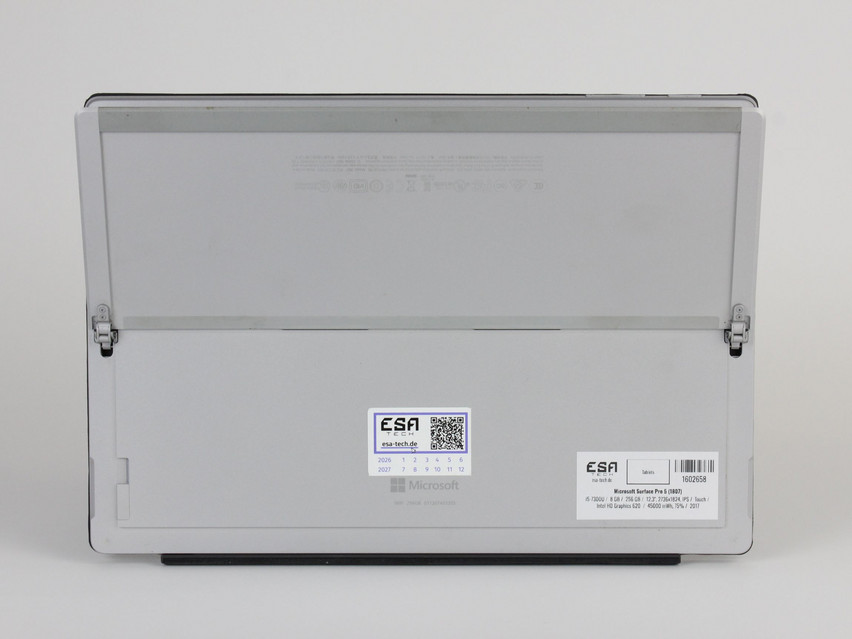 Refurbished Microsoft Surface Pro 5 (1807), i5-7300U, 8 GB,LPDDR3, 12,3" ins., 2736x1824 px, SSD, 256 GB Product code: 1602658 ESA-Tech Image 10 of 12" title="Microsoft Surface Pro 5 (1807) - 239 €, Product code: 1602658 - Image 10 of 12