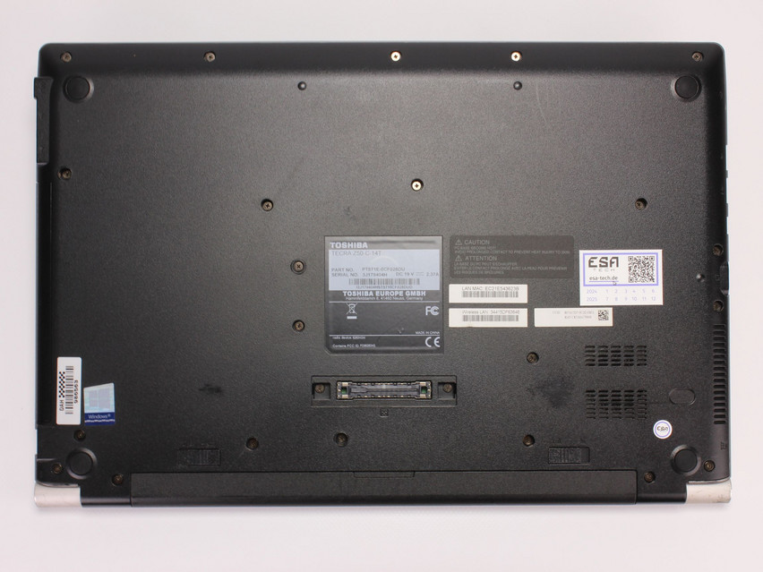 Refurbished Toshiba Tecra Z50-C-14T, i5-6200U, 8 GB, DDR3, SSD, 256 GB Produktcode: 2001672 ESA TECH Bild 10 von 11