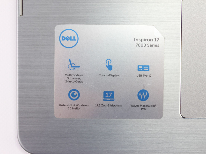 Refurbished Dell Inspiron 17-7779, i5-7200U, 12 GB, DDR4, SSD, 256 GB Product code: 1001696 ESA TECH Image 17 of 18