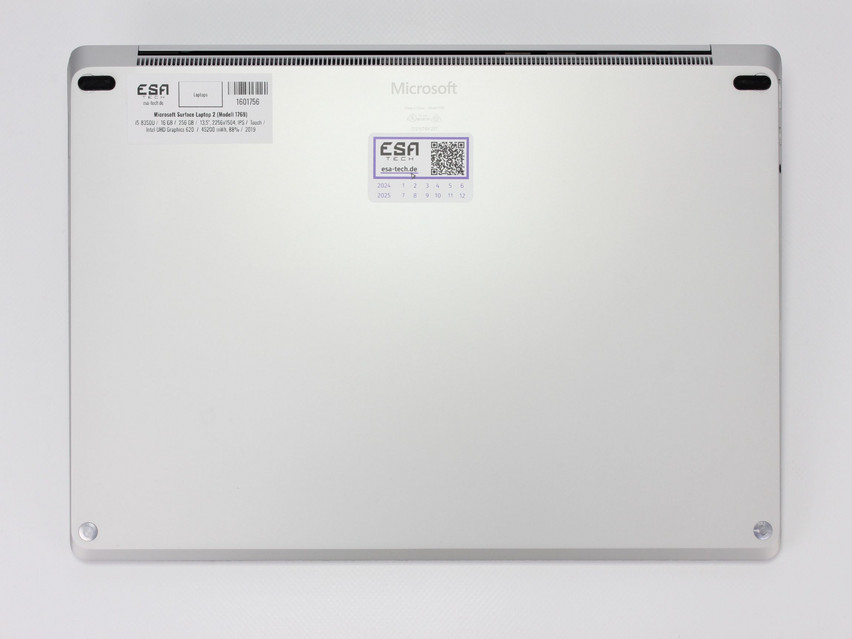 Microsoft Surface Laptop 2 (Modell 1769) - 259 €, Product code: 1601756 - Image 12 of 12 Refurbished Microsoft Surface Laptop 2 (Modell 1769), i5-8350U, 16 GB,LPDDR3, 13,5" ins., 2256x1504 px, SSD, 256 GB Product code: 1601756 ESA-Tech Image 12 of 12" title="Microsoft Surface Laptop 2 (Modell 1769) - 259 €, Product code: 1601756 - Image 12 of 12
