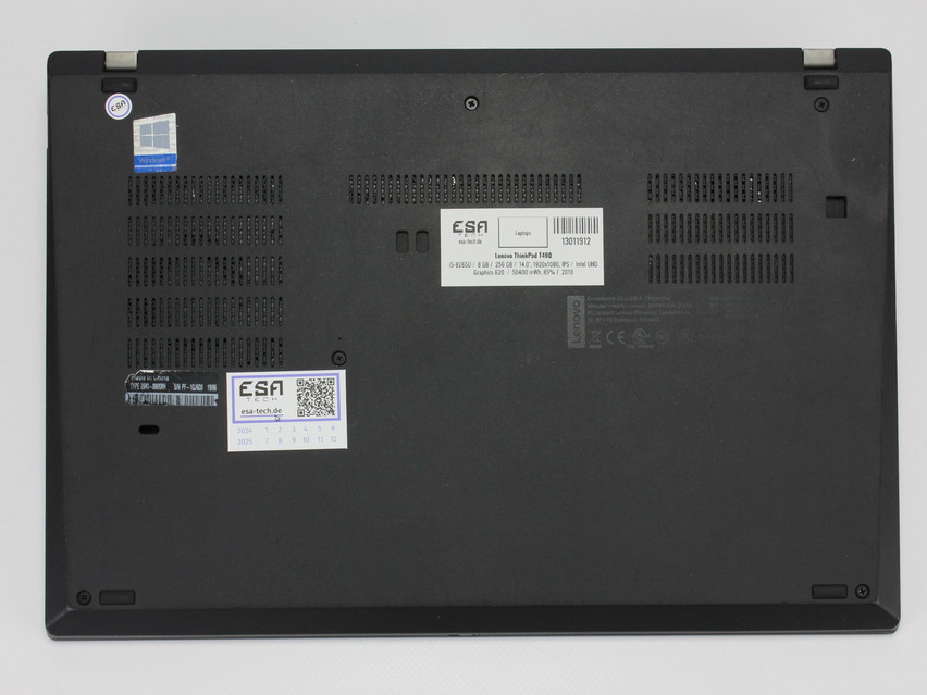 Refurbished Lenovo ThinkPad T490, i5-8265U, 8 GB, DDR4, SSD, 256 GB Produktcode: 13011912 ESA TECH Bild 13 von 14