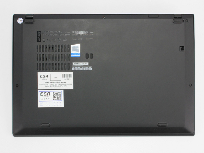 Refurbished Lenovo ThinkPad X1 Carbon (6th Gen), i7-8550U, 16 GB, LPDDR3, SSD, 256 GB Product code: 13011920 ESA TECH Image 13 of 14