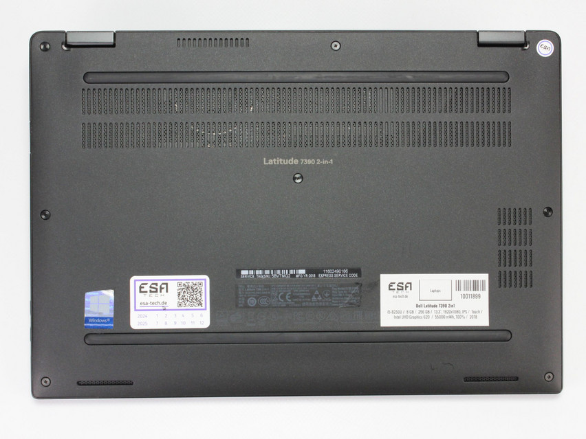 Refurbished Dell Latitude 7390 2in1, i5-8250U, 8 GB,LPDDR3, 13.3" ins., 1920x1080 px, SSD, 256 GB Produktcode: 10011899 ESA-TECH Bild 14 von 15" title="Dell Latitude 7390 2in1 - 269 €, Produktcode: 10011899 - Bild 14 von 15