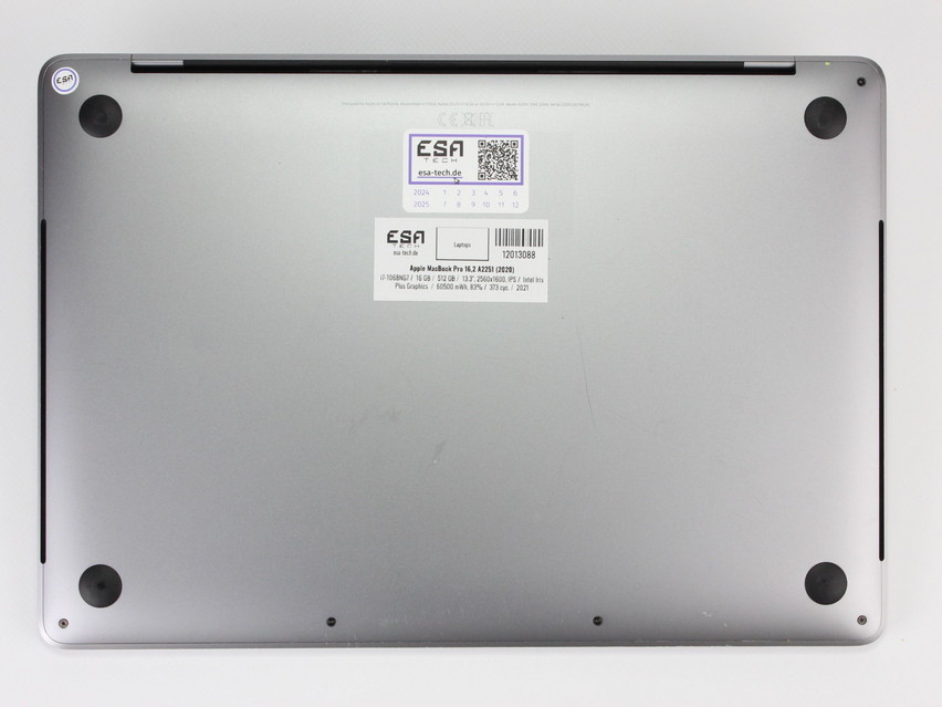 Refurbished Apple MacBook Pro 16,2 A2251 (2020), i7-1068NG7, 16 GB,LPDDR4X, 13.3" ins., 2560x1600 px, SSD, 512 GB Produktcode: 12013088 ESA-TECH Bild 12 von 13" title="Apple MacBook Pro 16,2 A2251 (2020) - 579 €, Produktcode: 12013088 - Bild 12 von 13