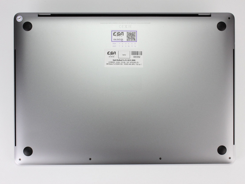 Refurbished Apple MacBook Pro 16,1 A2141 (2019), i9-9980HK, 64 GB,DDR4, 16.0" ins., 3072x1920 px, SSD, 512 GB Produktcode: 12013152 ESA-TECH Bild 12 von 13" title="Apple MacBook Pro 16,1 A2141 (2019) - 829 €, Produktcode: 12013152 - Bild 12 von 13