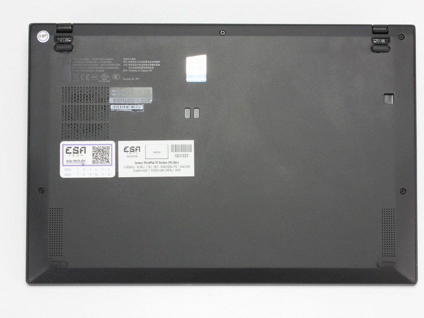 Refurbished Lenovo ThinkPad X1 Carbon (7th Gen), i7-8565U, 16 GB,LPDDR3, 14.0" ins., 1920x1080 px, SSD, 1 TB Product code: 13011922 ESA-TECH Image 13 of 14" title="Lenovo ThinkPad X1 Carbon (7th Gen) - 429 €, Product code: 13011922 - Image 13 of 14