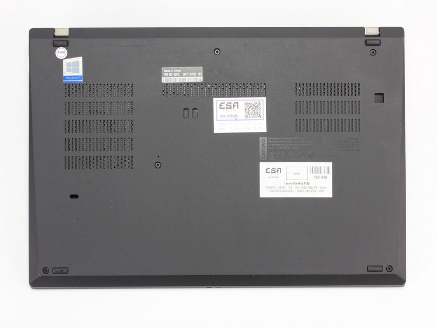 Refurbished Lenovo ThinkPad T490, i5-8365U, 24 GB,DDR4, 14.0" ins., 1920x1080 px, SSD, 1 TB Product code: 13011910 ESA-TECH Image 14 of 15" title="Lenovo ThinkPad T490 - 349 €, Product code: 13011910 - Image 14 of 15