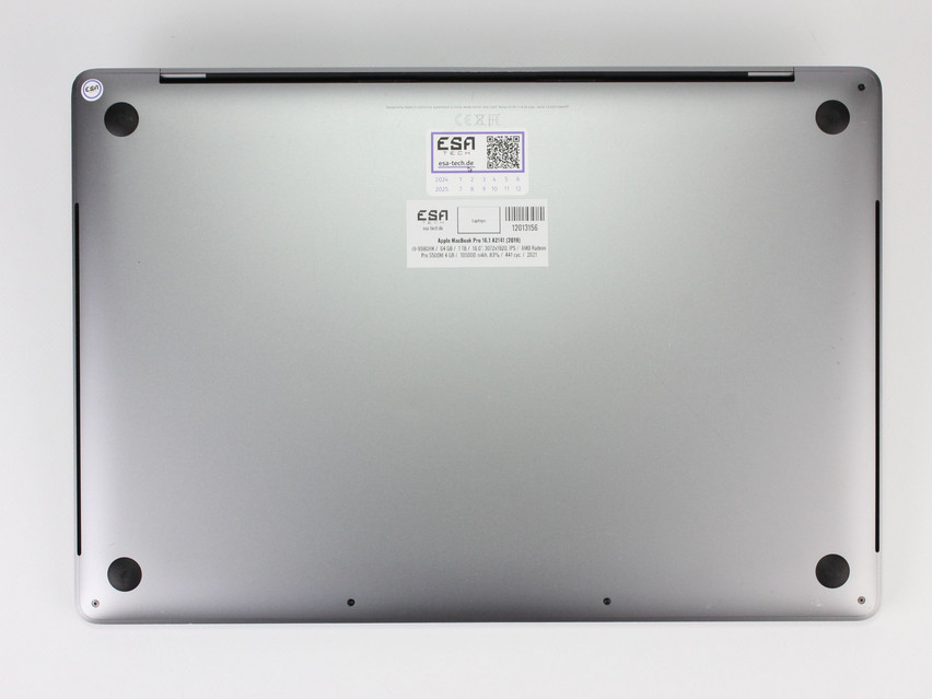 Refurbished Apple MacBook Pro 16,1 A2141 (2019), i9-9880H, 64 GB,DDR4, 16.0" ins., 3072x1920 px, SSD, 1 TB Product code: 12013156 ESA-TECH Image 12 of 15" title="Apple MacBook Pro 16,1 A2141 (2019) - 609 €, Product code: 12013156 - Image 12 of 15