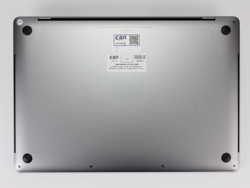 Refurbished Apple MacBook Pro 16,1 A2141 (2019), i9-9980HK, 64 GB,DDR4, 16.0" ins., 3072x1920 px, SSD, 512 GB Product code: 12013151 ESA-TECH Image 12 of 15" title="Apple MacBook Pro 16,1 A2141 (2019) - 649 €, Product code: 12013151 - Image 12 of 15