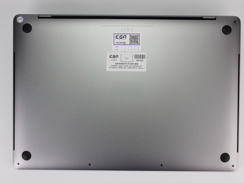 Refurbished Apple MacBook Pro 16,1 A2141 (2019), i9-9980HK, 64 GB,DDR4, 16.0" ins., 3072x1920 px, SSD, 512 GB Produktcode: 12013162 ESA-TECH Bild 12 von 13" title="Apple MacBook Pro 16,1 A2141 (2019) - 829 €, Produktcode: 12013162 - Bild 12 von 13