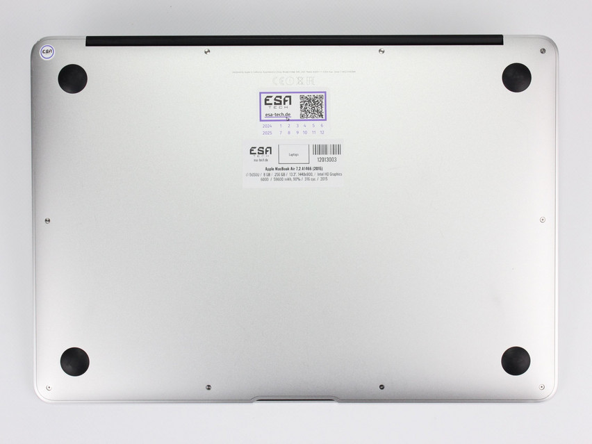 Refurbished Apple MacBook Air 7,2 A1466 (2015), i7-5650U, 8 GB,DDR3, 13.3" ins., 1440x900 px, SSD, 256 GB Product code: 12013003 ESA-TECH Image 12 of 13" title="Apple MacBook Air 7,2 A1466 (2015) - 199 €, Product code: 12013003 - Image 12 of 13