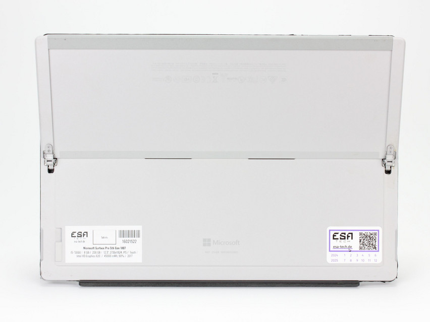 Refurbished Microsoft Surface Pro 5th Gen 1807, i5-7300U, 8 GB,LPDDR3, 12.3" ins., 2736x1824 px, SSD, 256 GB Product code: 16021522 ESA-TECH Image 8 of 13" title="Microsoft Surface Pro 5th Gen 1807 - 139 €, Product code: 16021522 - Image 8 of 13