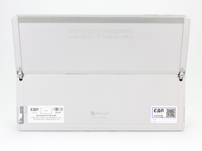 Refurbished Microsoft Surface Pro 5th Gen 1807, i5-7300U, 8 GB,LPDDR3, 12.3" ins., 2736x1824 px, SSD, 256 GB Produktcode: 1602661 ESA-TECH Bild 12 von 13" title="Microsoft Surface Pro 5th Gen 1807 - 199 €, Produktcode: 1602661 - Bild 12 von 13