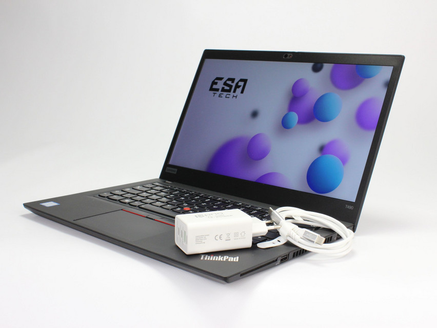 Refurbished Lenovo ThinkPad T490, i7-8565U, 16 GB,DDR4, 14.0" ins., 1920x1080 px, SSD, 256 GB Product code: 13013323 ESA-TECH Image 3 of 15" title="Lenovo ThinkPad T490 - 299 €, Product code: 13013323 - Image 3 of 15