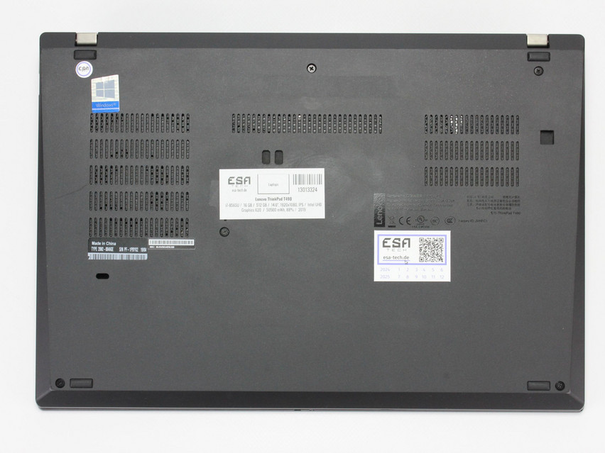 Refurbished Lenovo ThinkPad T490, i7-8565U, 16 GB,DDR4, 14.0" ins., 1920x1080 px, SSD, 512 GB Produktcode: 13013324 ESA-TECH Bild 14 von 15" title="Lenovo ThinkPad T490 - 329 €, Produktcode: 13013324 - Bild 14 von 15