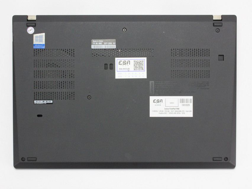 Refurbished Lenovo ThinkPad T490, i7-8565U, 24 GB,DDR4, 14.0" ins., 1920x1080 px, SSD, 512 GB Produktcode: 13013325 ESA-TECH Bild 14 von 15" title="Lenovo ThinkPad T490 - 349 €, Produktcode: 13013325 - Bild 14 von 15