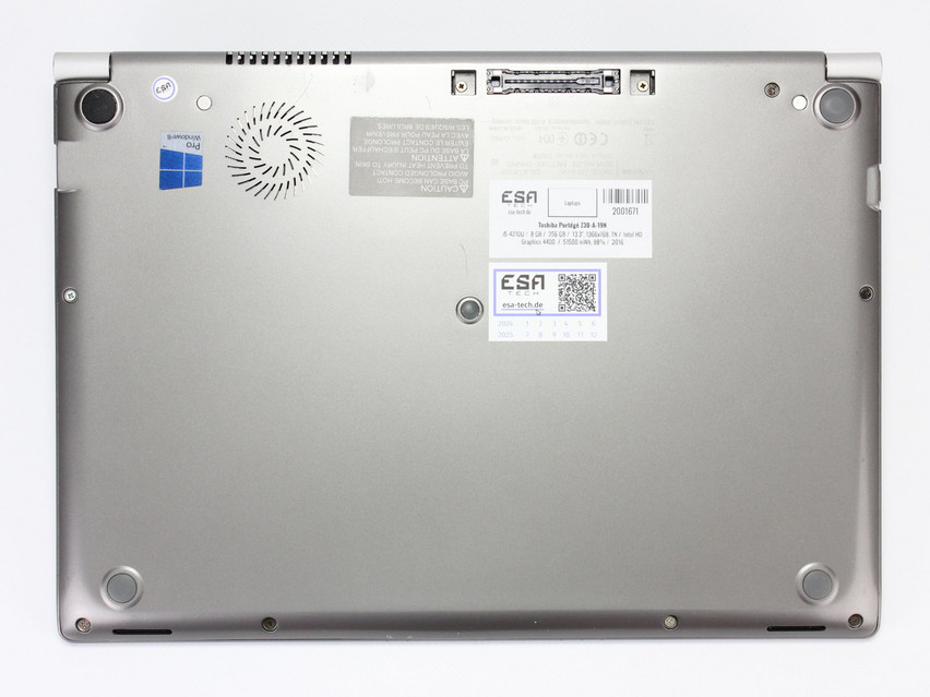 Refurbished Toshiba Portégé Z30-A-19N, i5-4210U, 8 GB,DDR3, 13.3" ins., 1366x768 px, SSD, 256 GB Product code: 2001671 ESA-TECH Image 12 of 13" title="Toshiba Portégé Z30-A-19N - 119 €, Product code: 2001671 - Image 12 of 13