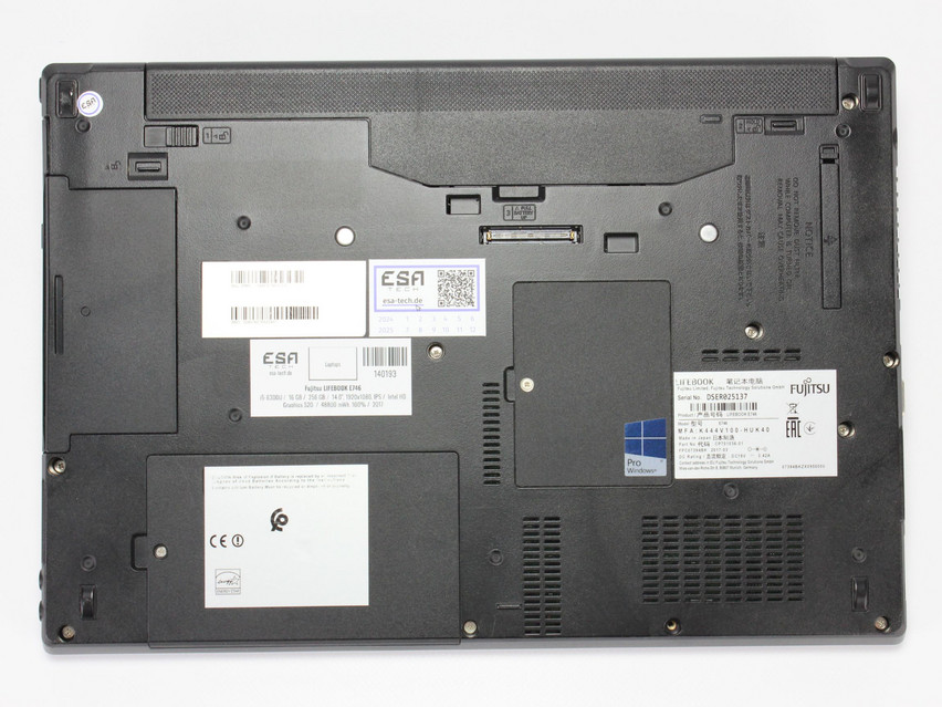 Refurbished Fujitsu LIFEBOOK E746, i5-6300U, 16 GB,DDR4, 14.0" ins., 1920x1080 px, SSD, 256 GB Product code: 140193 ESA-TECH Image 14 of 14" title="Fujitsu LIFEBOOK E746 - 119 €, Product code: 140193 - Image 14 of 14
