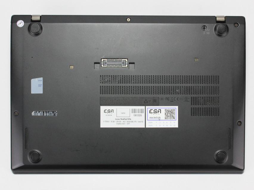 Refurbished Lenovo ThinkPad T470s, i7-7500U, 16 GB,DDR4, 14.0" ins., 1920x1080 px, SSD, 256 GB Produktcode: 13013326 ESA-TECH Bild 13 von 14" title="Lenovo ThinkPad T470s - 199 €, Produktcode: 13013326 - Bild 13 von 14