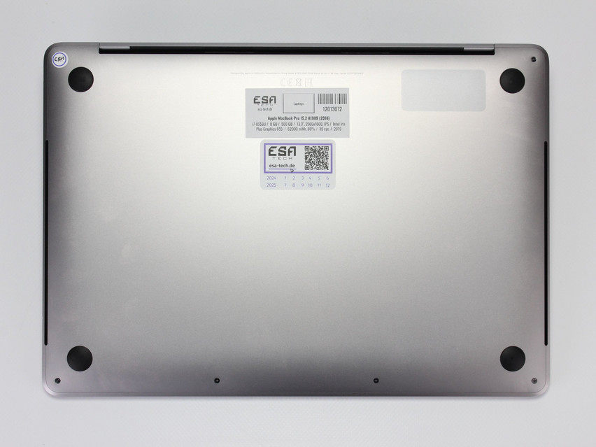 Refurbished Apple MacBook Pro 15,2 A1989 (2018), i7-8559U, 8 GB,LPDDR3, 13.3" ins., 2560x1600 px, SSD, 500 GB Produktcode: 12013072 ESA-TECH Bild 12 von 13" title="Apple MacBook Pro 15,2 A1989 (2018) - 399 €, Produktcode: 12013072 - Bild 12 von 13