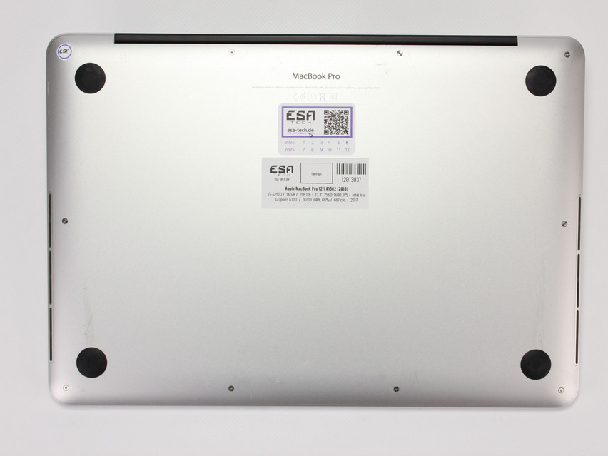 Refurbished Apple MacBook Pro 12,1 A1502 (2015), i5-5257U, 16 GB,DDR3, 13.3" ins., 2560x1600 px, SSD, 256 GB Product code: 12013037 ESA-TECH Image 12 of 13" title="Apple MacBook Pro 12,1 A1502 (2015) - 209 €, Product code: 12013037 - Image 12 of 13