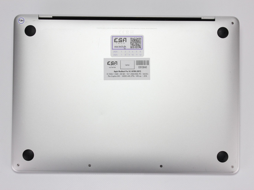 Refurbished Apple MacBook Pro 14,1 A1708 (2017), i5-7360U, 8 GB,LPDDR3, 13.3" ins., 2560x1600 px, SSD, 256 GB Product code: 12013043 ESA-TECH Image 13 of 16" title="Apple MacBook Pro 14,1 A1708 (2017) - 219 €, Product code: 12013043 - Image 13 of 16