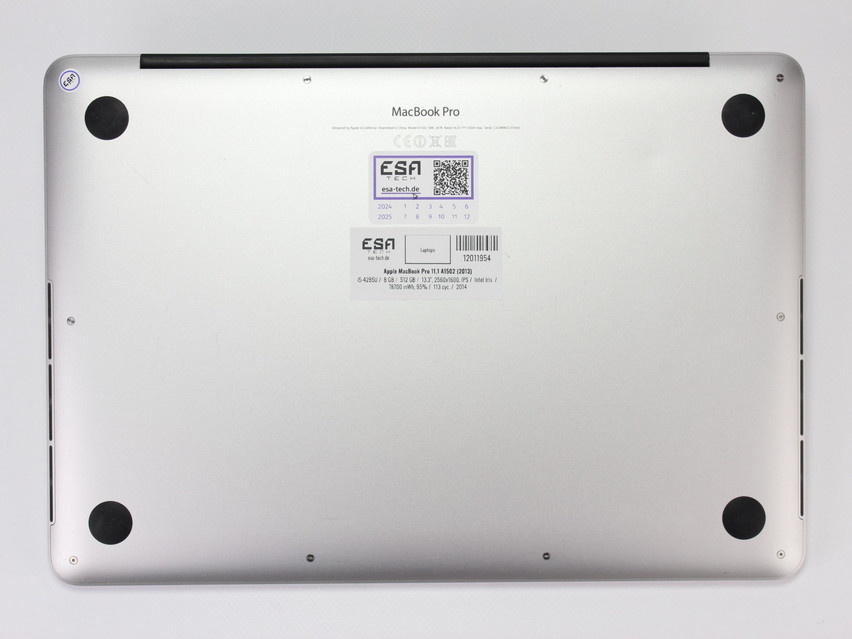 Refurbished Apple MacBook Pro 11,1 A1502 (2013), i5-4285U, 8 GB,DDR3, 13.3" ins., 2560x1600 px, SSD, 512 GB Produktcode: 12011954 ESA-TECH Bild 12 von 14" title="Apple MacBook Pro 11,1 A1502 (2013) - 179 €, Produktcode: 12011954 - Bild 12 von 14