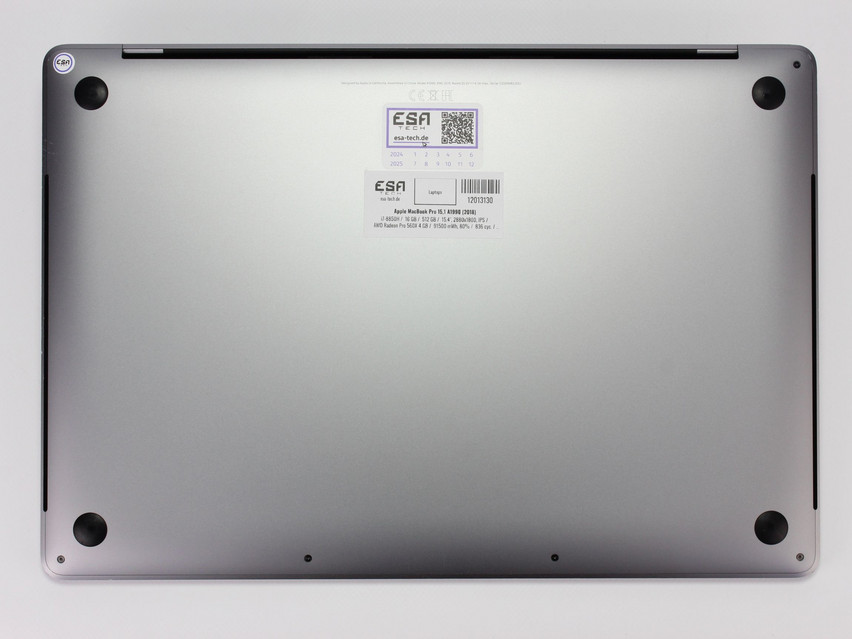 Refurbished Apple MacBook Pro 15,1 A1990 (2018), i7-8850H, 16 GB,DDR4, 15.4" ins., 2880х1800 px, SSD, 512 GB Product code: 12013130 ESA-TECH Image 12 of 13" title="Apple MacBook Pro 15,1 A1990 (2018) - 399 €, Product code: 12013130 - Image 12 of 13
