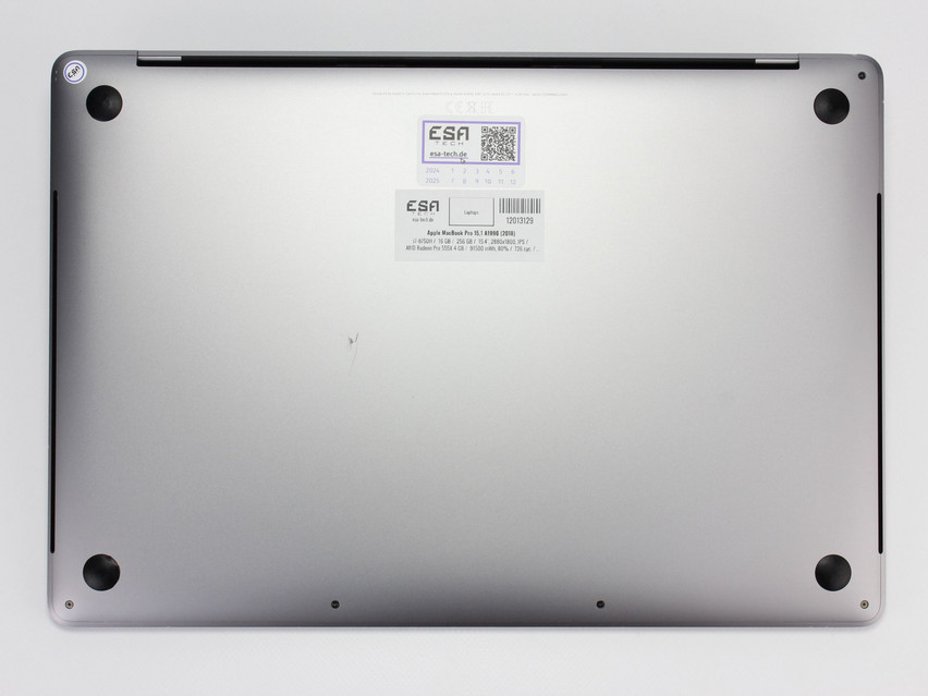 Refurbished Apple MacBook Pro 15,1 A1990 (2018), i7-8750H, 16 GB,DDR4, 15.4" ins., 2880х1800 px, SSD, 256 GB Product code: 12013129 ESA-TECH Image 13 of 14" title="Apple MacBook Pro 15,1 A1990 (2018) - 389 €, Product code: 12013129 - Image 13 of 14