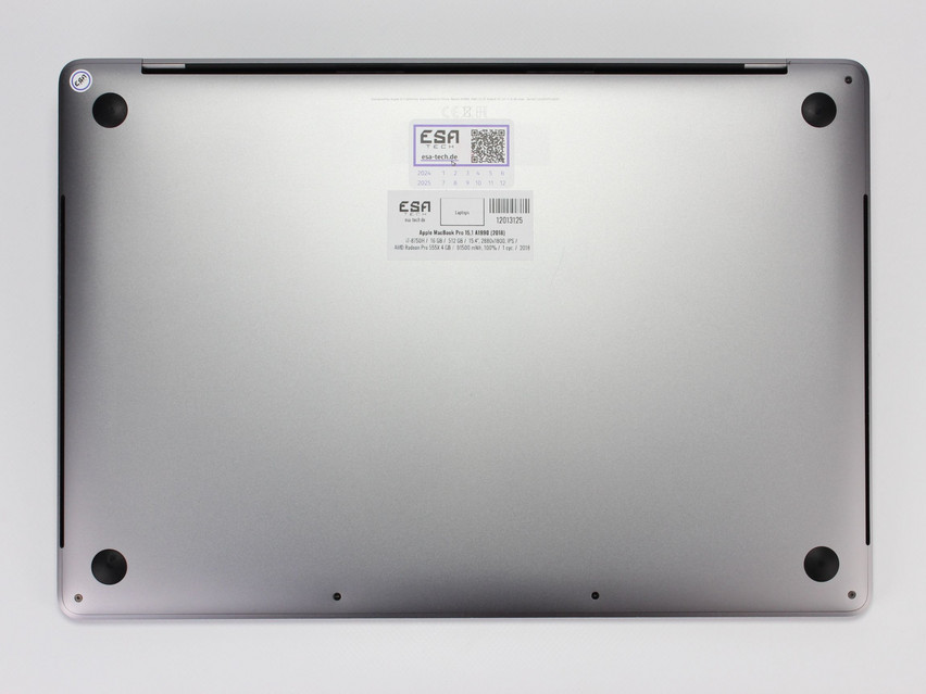 Refurbished Apple MacBook Pro 15,1 A1990 (2018), i7-8750H, 16 GB,DDR4, 15.4" ins., 2880х1800 px, SSD, 512 GB Produktcode: 12013125 ESA-TECH Bild 13 von 14" title="Apple MacBook Pro 15,1 A1990 (2018) - 429 €, Produktcode: 12013125 - Bild 13 von 14