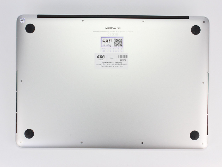 Refurbished Apple MacBook Pro 11,4 A1398 (2015), i7-4770HQ, 16 GB,DDR3, 15.4" ins., 2880х1800 px, SSD, 256 GB Produktcode: 12011949 ESA-TECH Bild 13 von 14" title="Apple MacBook Pro 11,4 A1398 (2015) - 189 €, Produktcode: 12011949 - Bild 13 von 14