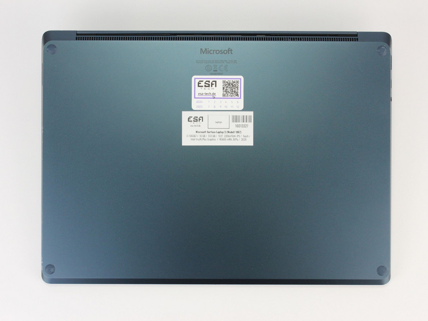 Refurbished Microsoft Surface Laptop 3 (Modell 1867), i7-1065G7, 16 GB,LPDDR4, 13.5" ins., 2256x1504 px, SSD, 512 GB Product code: 16013327 ESA-Tech Image 12 of 12" title="Microsoft Surface Laptop 3 (Modell 1867) - 449 €, Product code: 16013327 - Image 12 of 12