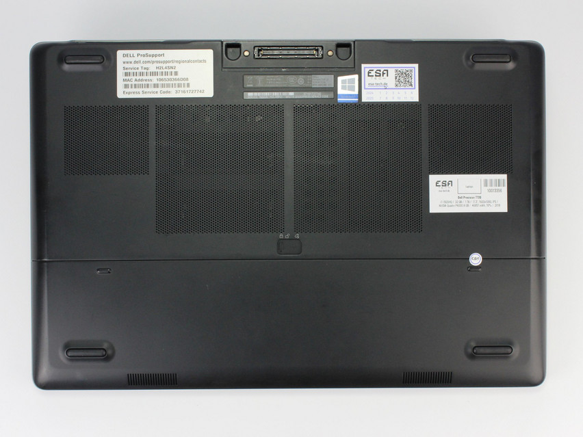 Refurbished Dell Precision 7720, i7-7820HQ, 32 GB,DDR4, 17.3" ins., 1920x1080 px, SSD, 1 TB Product code: 10013356 ESA-Tech Image 13 of 14" title="Dell Precision 7720 - 549 €, Product code: 10013356 - Image 13 of 14