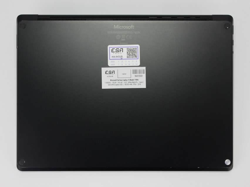 Refurbished Microsoft Surface Laptop 2 (Modell 1769), i7-8650U, 16 GB,LPDDR3, 13.5" ins., 2256x1504 px, SSD, 512 GB Product code: 16013331 ESA-Tech Image 12 of 12" title="Microsoft Surface Laptop 2 (Modell 1769) - 279 €, Product code: 16013331 - Image 12 of 12