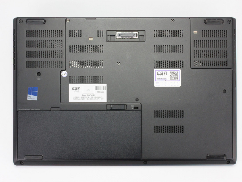 Refurbished Lenovo ThinkPad P51, i7-7820HQ, 32 GB,DDR4, 15.6" ins., 1920x1080 px, SSD, 512 GB Product code: 13013333 ESA-Tech Image 14 of 14" title="Lenovo ThinkPad P51 - 379 €, Product code: 13013333 - Image 14 of 14