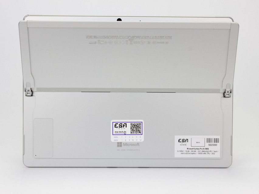 Refurbished Microsoft Surface Pro 8 (1983), i5-1145G7, 16 GB,LPDDR4, 13.0" ins., 2880x1920 px, SSD, 256 GB Produktcode: 16023393 ESA-Tech Bild 9 von 9" title="Microsoft Surface Pro 8 (1983) - 449 €, Produktcode: 16023393 - Bild 9 von 9