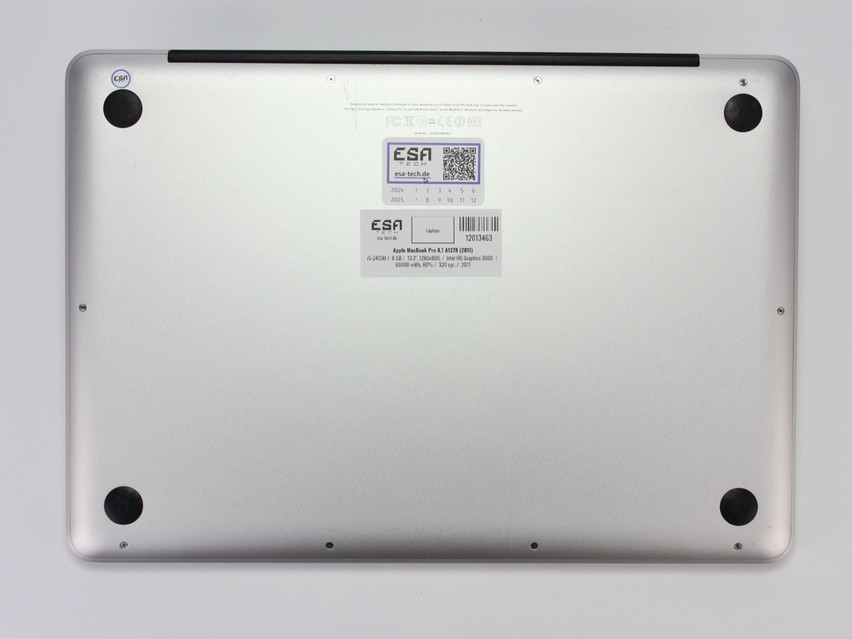 Refurbished Apple MacBook Pro 8,1 A1278 (2011), i5-2415M, 8 GB,DDR3, 13.3" ins., 1280x800 px, Produktcode: 12013463 ESA-Tech Bild 12 von 13" title="Apple MacBook Pro 8,1 A1278 (2011) - 99 €, Produktcode: 12013463 - Bild 12 von 13