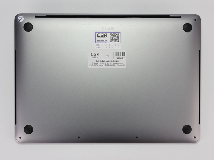 Refurbished Apple MacBook Pro 16,2 A2251 (2020), i5-1038NG7, 16 GB,LPDDR4X, 13.3" ins., 2560x1600 px, SSD, 512 GB Product code: 12013507 ESA-Tech Image 12 of 13" title="Apple MacBook Pro 16,2 A2251 (2020) - 519 €, Product code: 12013507 - Image 12 of 13