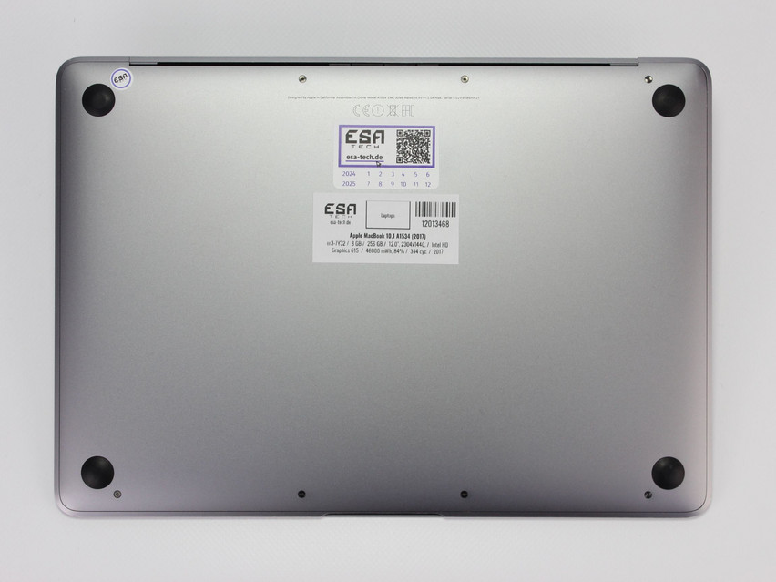 Refurbished Apple MacBook 10,1 A1534 (2017), m3-7Y32, 8 GB,LPDDR3, 12.0" ins., 2304x1440 px, SSD, 256 GB Product code: 12013468 ESA-Tech Image 12 of 12" title="Apple MacBook 10,1 A1534 (2017) - 219 €, Product code: 12013468 - Image 12 of 12