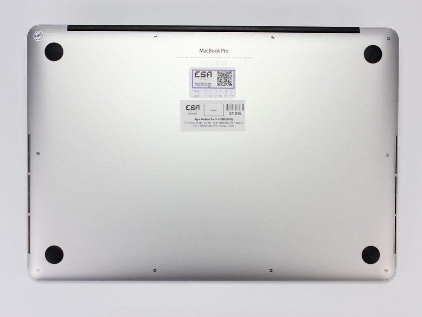 Refurbished Apple MacBook Pro 11,4 A1398 (2015), i7-4770HQ, 16 GB,DDR3, 15.4" ins., 2880х1800 px, SSD, 512 GB Produktcode: 12013539 ESA-Tech Bild 12 von 13" title="Apple MacBook Pro 11,4 A1398 (2015) - 299 €, Produktcode: 12013539 - Bild 12 von 13