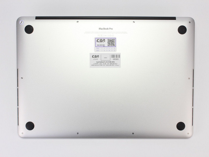 Refurbished Apple MacBook Pro 10,1 A1398 (2013), i7-3615QM, 8 GB,DDR3, 15.4" ins., 2880х1800 px, SSD, 251 GB Product code: 12013515 ESA-Tech Image 12 of 15" title="Apple MacBook Pro 10,1 A1398 (2013) - 149 €, Product code: 12013515 - Image 12 of 15
