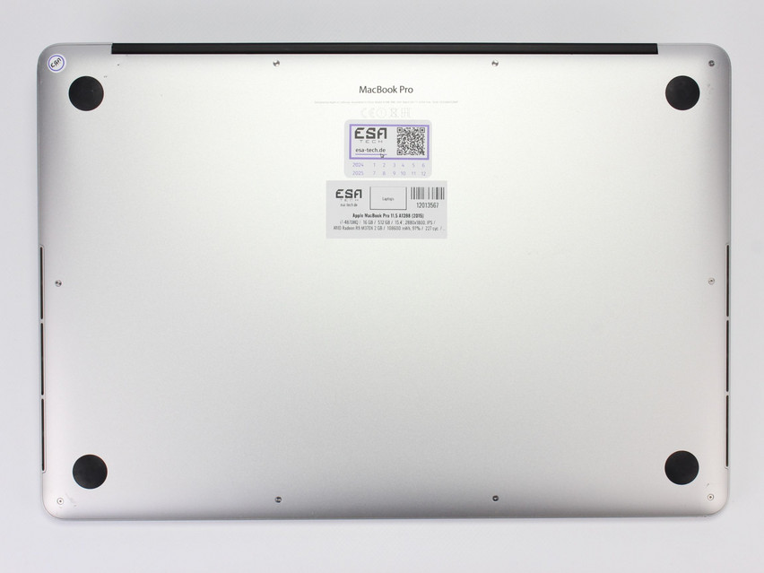 Refurbished Apple MacBook Pro 11,5 A1398 (2015), i7-4870HQ, 16 GB,DDR3, 15.4" ins., 2880х1800 px, SSD, 512 GB Produktcode: 12013567 ESA-Tech Bild 12 von 13" title="Apple MacBook Pro 11,5 A1398 (2015) - 249 €, Produktcode: 12013567 - Bild 12 von 13