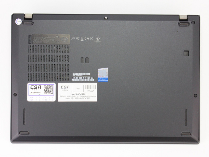 Refurbished Lenovo ThinkPad X280, i7-8550U, 16 GB,DDR4, 12.5" ins., 1920x1080 px, SSD, 256 GB Produktcode: 13013334 ESA-Tech Bild 13 von 14" title="Lenovo ThinkPad X280 - 269 €, Produktcode: 13013334 - Bild 13 von 14