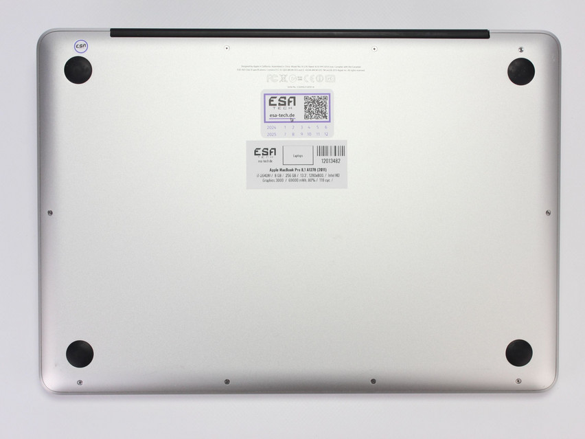 Refurbished Apple MacBook Pro 8,1 A1278 (2011), i7-2640M, 8 GB,DDR3, 13.3" ins., 1280x800 px, SSD, 256 GB Product code: 12013482 ESA-Tech Image 11 of 12" title="Apple MacBook Pro 8,1 A1278 (2011) - 149 €, Product code: 12013482 - Image 11 of 12