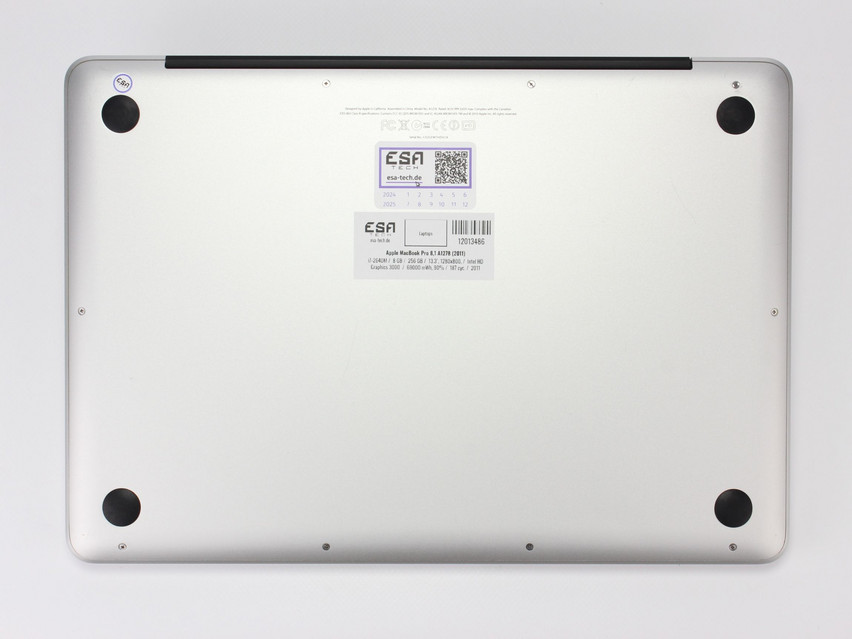 Refurbished Apple MacBook Pro 8,1 A1278 (2011), i7-2640M, 8 GB,DDR3, 13.3" ins., 1280x800 px, SSD, 256 GB Produktcode: 12013486 ESA-Tech Bild 11 von 12" title="Apple MacBook Pro 8,1 A1278 (2011) - 149 €, Produktcode: 12013486 - Bild 11 von 12