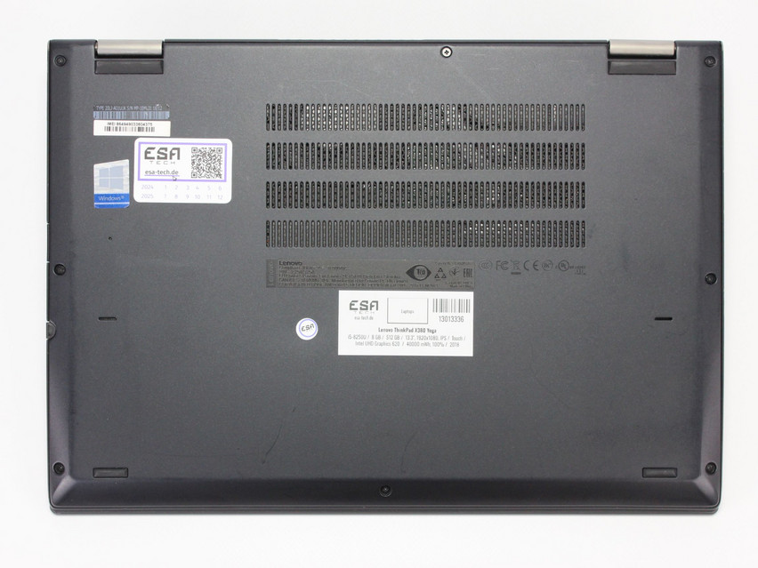 Refurbished Lenovo ThinkPad X380 Yoga, i5-8250U, 8 GB,DDR4, 13.3" ins., 1920x1080 px, SSD, 512 GB Produktcode: 13013336 ESA-Tech Bild 15 von 17" title="Lenovo ThinkPad X380 Yoga - 249 €, Produktcode: 13013336 - Bild 15 von 17