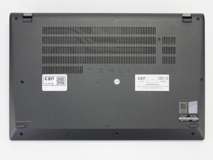 Refurbished Lenovo ThinkPad L15 Gen 4, i5-1335U, 16 GB,DDR4, 15,6" ins., 1920x1080 px, SSD, 512 GB Product code: 13013637 ESA-Tech Image 14 of 15" title="Lenovo ThinkPad L15 Gen 4 - 899 €, Product code: 13013637 - Image 14 of 15