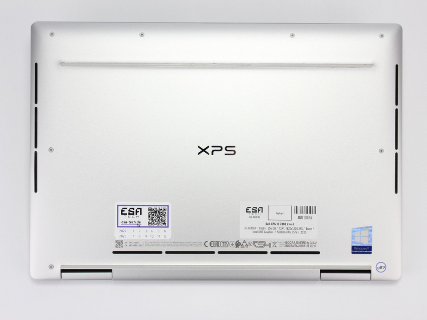 Refurbished Dell XPS 13 7390 2-in-1, i5-1035G1, 8 GB,LPDDR4, 13,4" ins., 1920x1200 px, SSD, 256 GB Product code: 10013652 ESA-Tech Image 14 of 15" title="Dell XPS 13 7390 2-in-1 - 499 €, Product code: 10013652 - Image 14 of 15