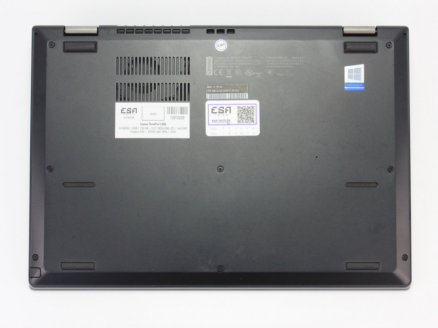 Refurbished Lenovo ThinkPad L390, i5-8265U, 8 GB,DDR4, 13,3" ins., 1920x1080 px, SSD, 256 GB Produktcode: 13013620 ESA-Tech Bild 13 von 14" title="Lenovo ThinkPad L390 - 199 €, Produktcode: 13013620 - Bild 13 von 14