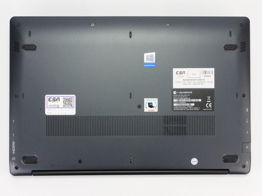 Refurbished Dynabook Satellite Pro C50-E-101, i5-8250U, 8 GB,DDR4, 15,6" ins., 1920x1080 px, SSD, 512 GB Produktcode: 2013645 ESA-Tech Bild 12 von 13" title="Dynabook Satellite Pro C50-E-101 - 299 €, Produktcode: 2013645 - Bild 12 von 13